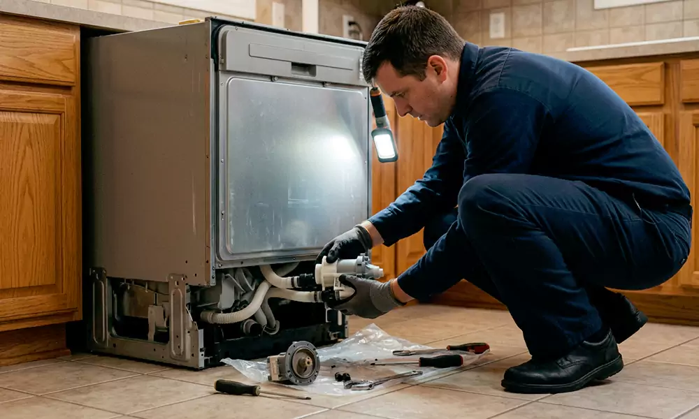 Dishwasher Pump Replacement in Worcester, MA
