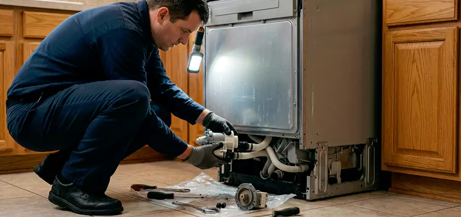 Dishwasher Drain Hose Repair in Worcester